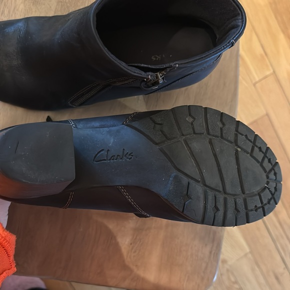 Clark Leather Heeled Booties - Picture 3 of 3